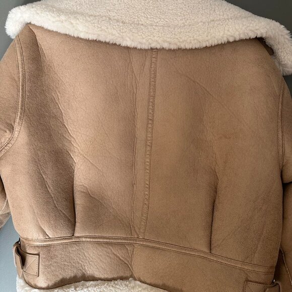 Mango Women's Tan and Cream Coat - Picture 4 of 8